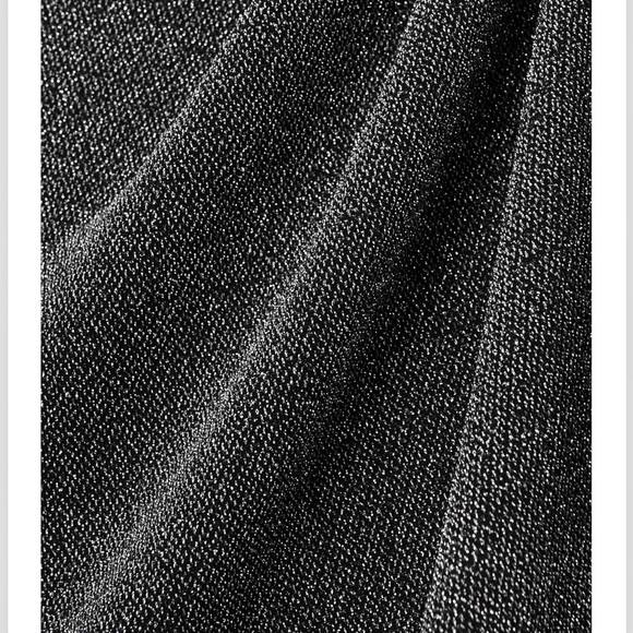 NWT Marant Etoile Bergen draped metallic stretch-jersey mini skirt - Picture 3 of 5